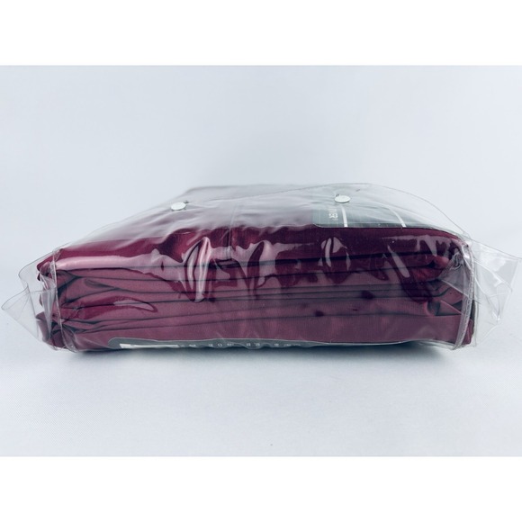 Playboy Bunny Logo Satin Sheets Queen Bed Set - 4 Piece Vintage 1986 Purple Plum - Picture 13 of 14